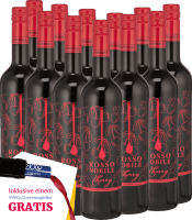 Vorschau: 12er Vorteils-Weinpaket - Rosso Nobile Cherry - Les Grands Chais de France