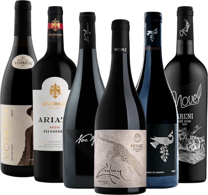 Elegância da Arménia: diversidade de vinhos Areni – pack de 6 castas