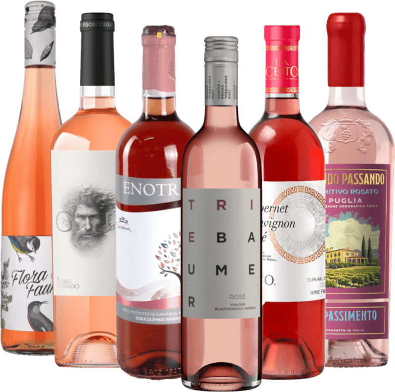 Rosé de todo o mundo e em todas as suas facetas - pack de degustação 6x