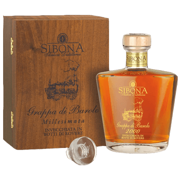 Grappa di Barolo Millesimata Riserva Speciale in Holzkiste - Sibona