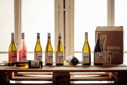 As garrafas com os seus rótulos característicos As garrafas com os seus rótulos característicos