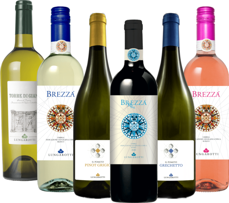 Viagem de prazer pela Úmbria com Lungarotti - 6x pacote de degustação