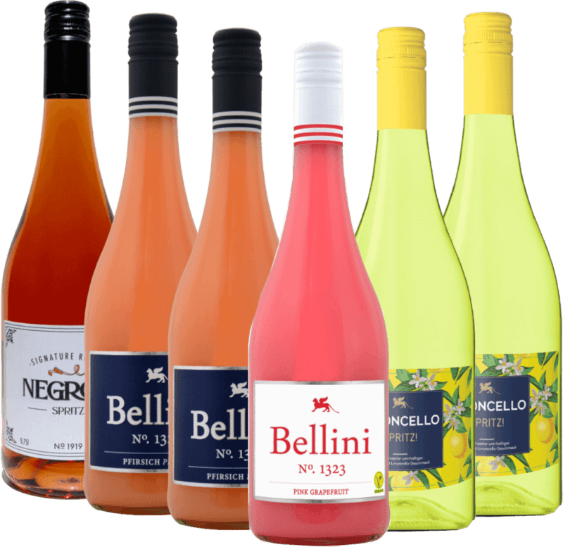 Festa de coquetel efervescente de P&P Vinhos - pacote de degustação com 6 unidades