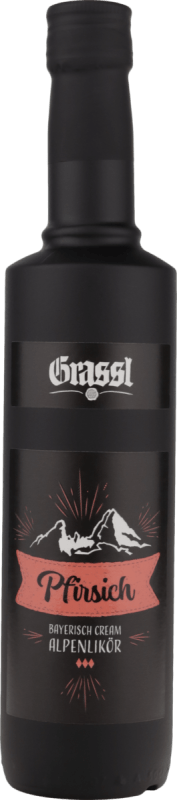 Pfirsich Bayerisch Cream Alpenlikör 0,5 l - Grassl