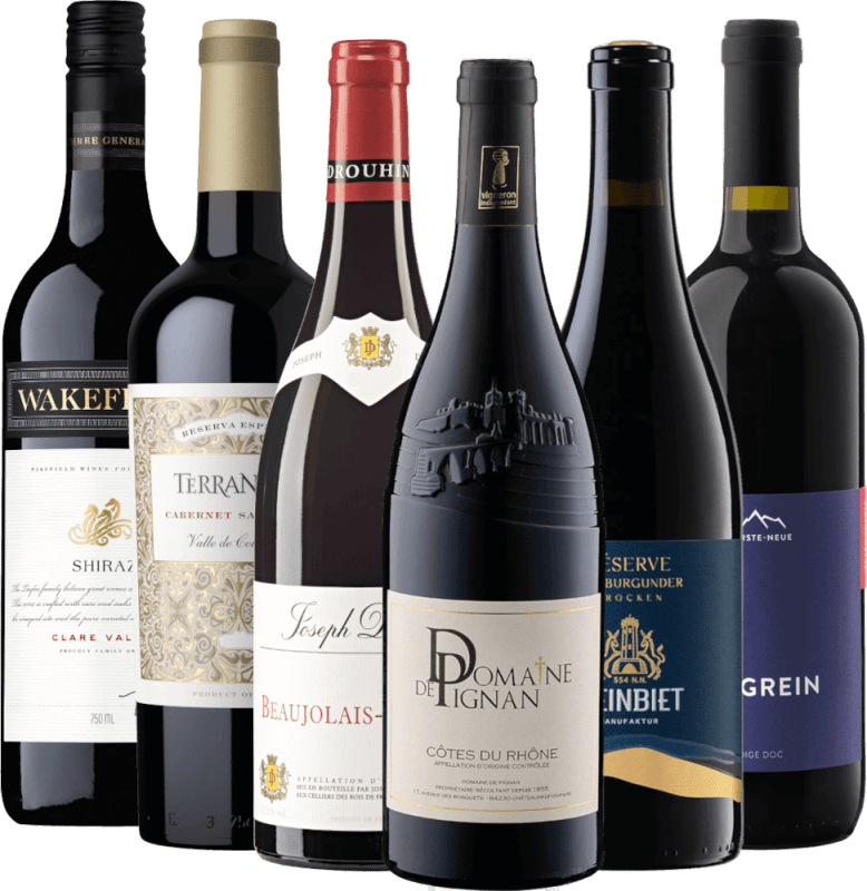 Com vinhos rosés pela Europa - pacote de degustação 6x