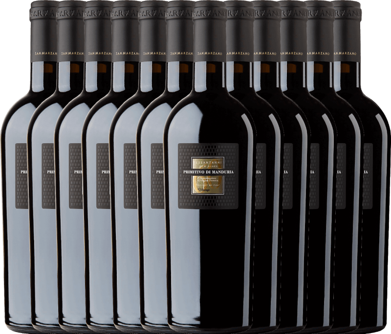 12er Vorteils-Weinpaket - Sessantanni Primitivo di Manduria DOC - Cantine San Marzano