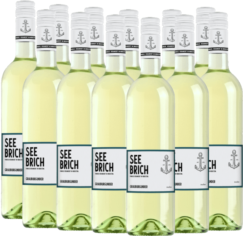 12x pacote de vantagens Grauburgunder seco - Seebrich