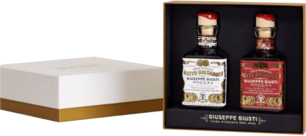 Balsamico 2er Schmuckkarton 2&3 Goldmedaillen 2x 0,25 l - Giuseppe Giusti