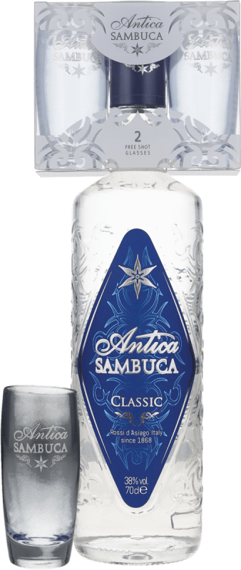 Classic Sambuca in GP inkl. 2x Shotgläser - Antica Sambuca
