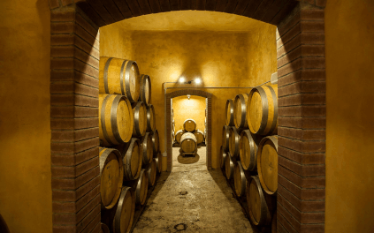 A adega da propriedade