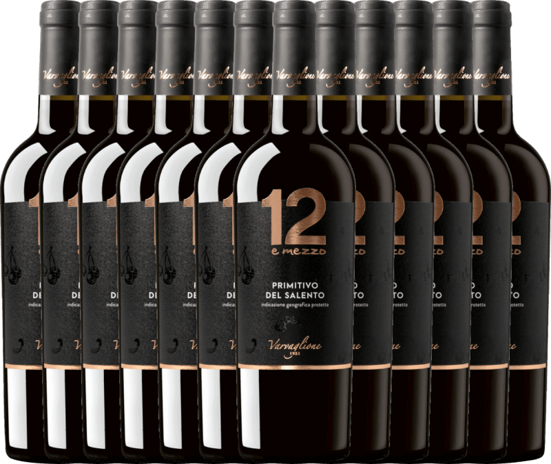12er Vorteils-Weinpaket - 12 e Mezzo Primitivo - Varvaglione