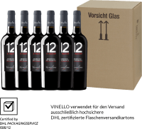 Vorschau: 6er Vorteils-Weinpaket - 12 e Mezzo Primitivo - Varvaglione