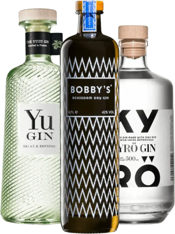 Seleção Exclusiva de Gins da Europa - Pacote de Degustação com 3 unidades
