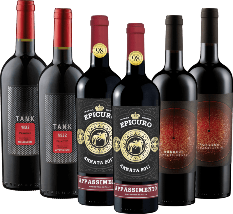 6er Probierpaket - Unsere Top 3 Appassimento Weine
