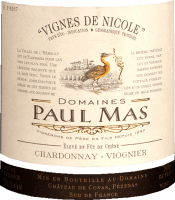 Vorschau: Vignes de Nicole Chardonnay Viognier - Domaine Paul Mas