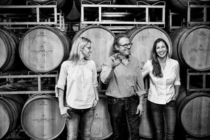 A adega da família Lergenmüller - Julia, Jürgen e Victoria.