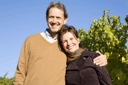 O enólogo Willi Bründlmayer com a sua esposa Edwige